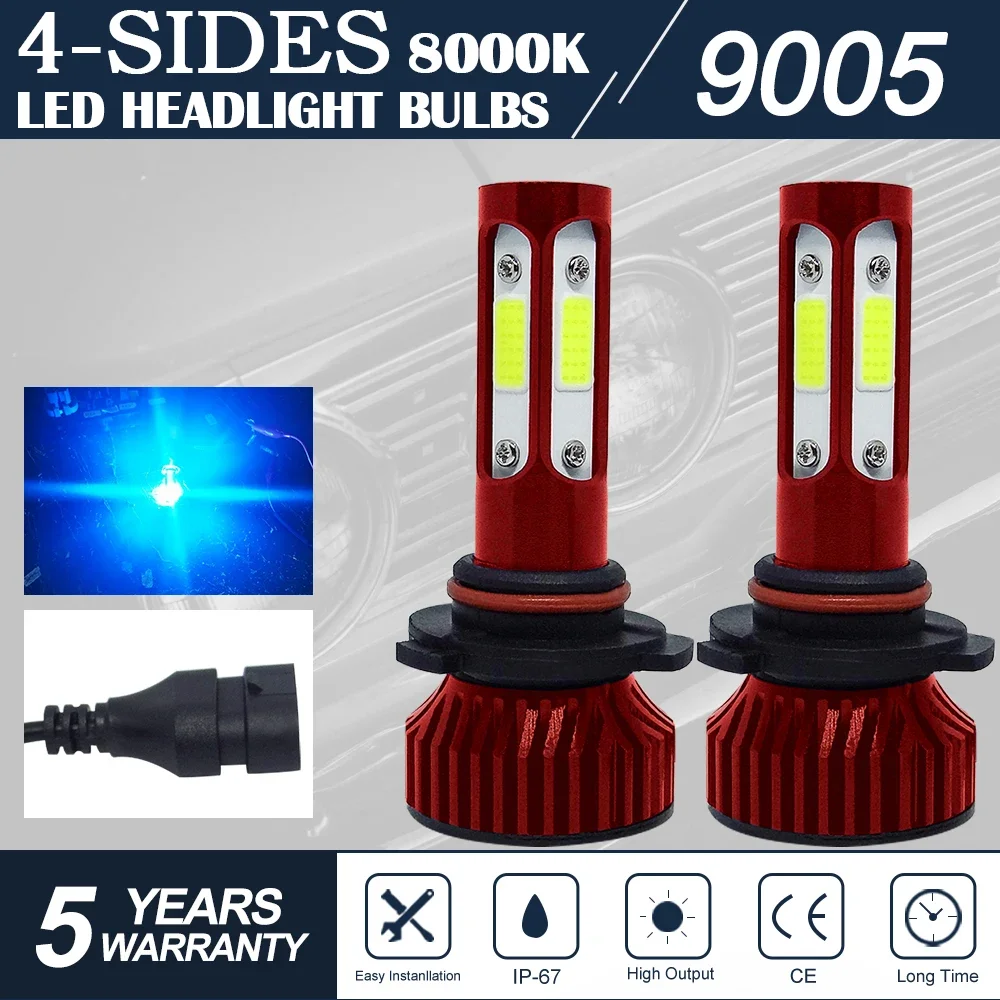 8000K 9005 H7 H4 Led Canbus 8000LM High Power Headlight H1 H8 H11 H16 Hb3 Hb4 9012 H13 9007 Led Bulb Turbo Lamp For Car 2PCS
8000K 9005 H7 H4 Led Canbus 8000LM High Power Headlight H1 H8 H11 H16 Hb3 Hb4 9012 H13 9007 Led Bulb Turbo Lamp For Car 2PCS