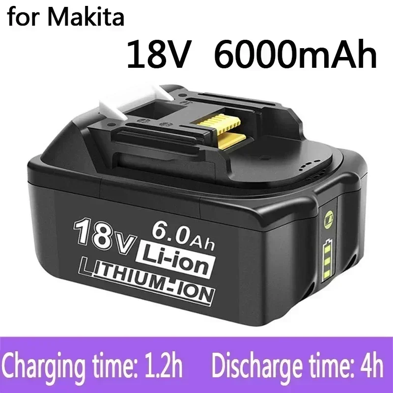 100% Original For Makita 18V 6000mAh Rechargeable Power Tools Battery with LED Li-ion Replacement LXT BL1860B BL1860 BL1850
100% Original For Makita 18V 6000mAh Rechargeable Power Tools Battery with LED Li-ion Replacement LXT BL1860B BL1860 BL1850