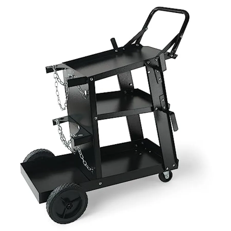 Welding Cart Welder Cart Heavy Duty with 400 Lbs Weight Capacity 360° Swivel Wheels Tank Storage Safety Chains Rolling MIG Weld
Welding Cart Welder Cart Heavy Duty with 400 Lbs Weight Capacity 360° Swivel Wheels Tank Storage Safety Chains Rolling MIG Weld