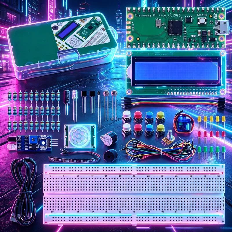 Raspberry Pi Pico RP2040 Development Board Kit With LCD1602 Display Module Microcontroller Programming DIY Electronic Learning S
Raspberry Pi Pico RP2040 Development Board Kit With LCD1602 Display Module Microcontroller Programming DIY Electronic Learning S