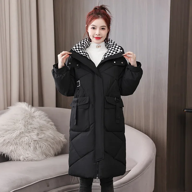 Women Jacket Windproof Thick Warm Long Puffer Coat White Female Basic Snow Overcoat Winter Parkas Hooded Down Cotton
Women Jacket Windproof Thick Warm Long Puffer Coat White Female Basic Snow Overcoat Winter Parkas Hooded Down Cotton
