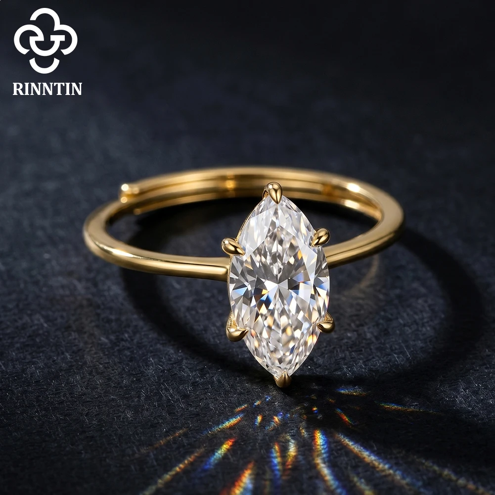 Rinntin 925 Sterling Silver Moissanite Diamond Engagement Ring for Women D Color Bridal Proposal Rings Wedding Jewelry MOR19
Rinntin 925 Sterling Silver Moissanite Diamond Engagement Ring for Women D Color Bridal Proposal Rings Wedding Jewelry MOR19