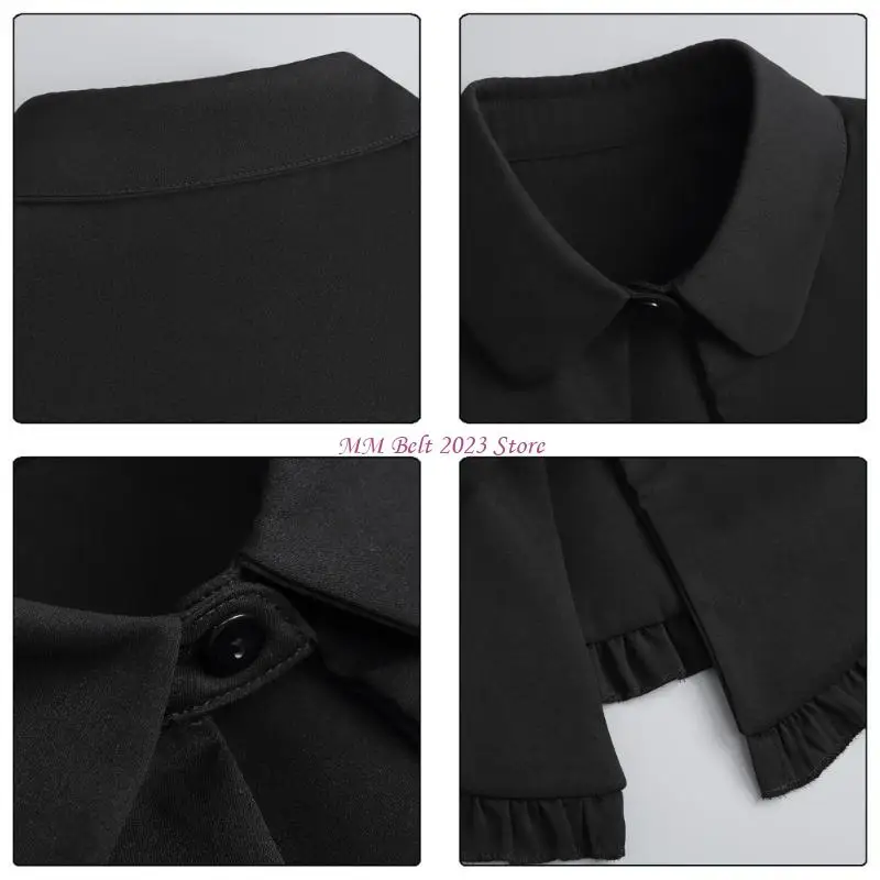 49ME женский элегантный отложной накладной воротник с рюшами, декоративная шаль, шарф, накидка для платья, блузка, топ
49ME женский элегантный отложной накладной воротник с рюшами, декоративная шаль, шарф, накидка для платья, блузка, топ