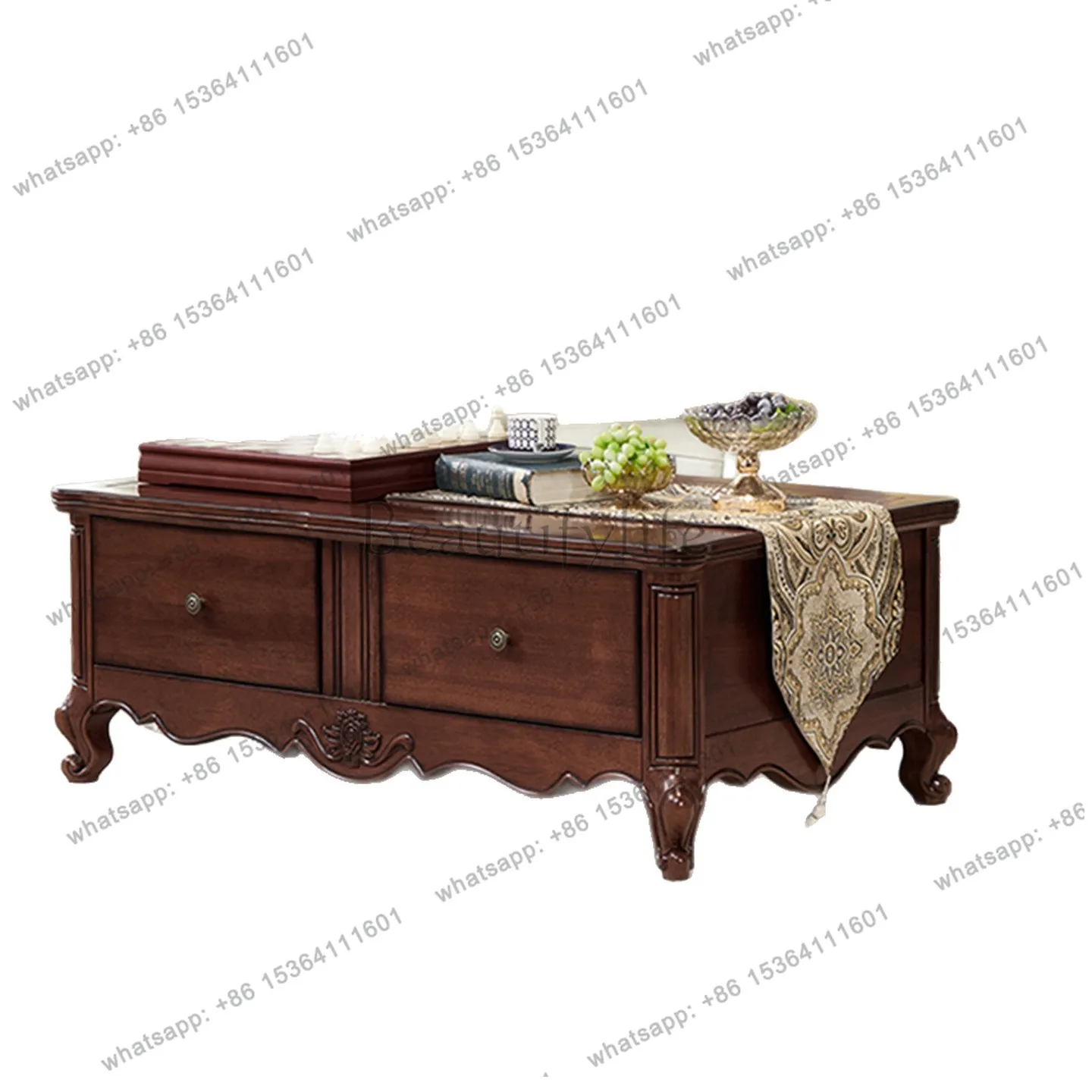 LX Mahogany Heartwood American-style All-Solid Wood Coffee Table Small Rectangular Drawer Storage Tea Table P573
LX Mahogany Heartwood American-style All-Solid Wood Coffee Table Small Rectangular Drawer Storage Tea Table P573