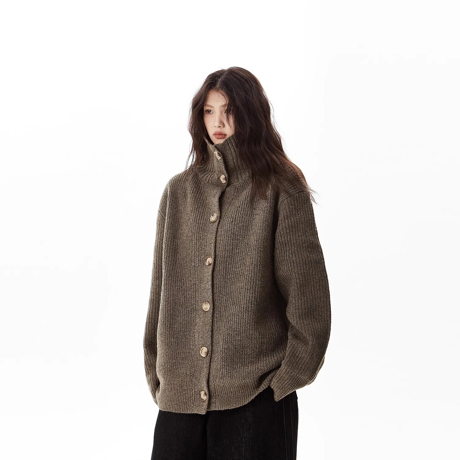 American Sle Vintage High Collar Open Cardigan Sweater Men Women Autumn Winter Loose Lazy High End Knitted Outerwear Trendy
American Sle Vintage High Collar Open Cardigan Sweater Men Women Autumn Winter Loose Lazy High End Knitted Outerwear Trendy