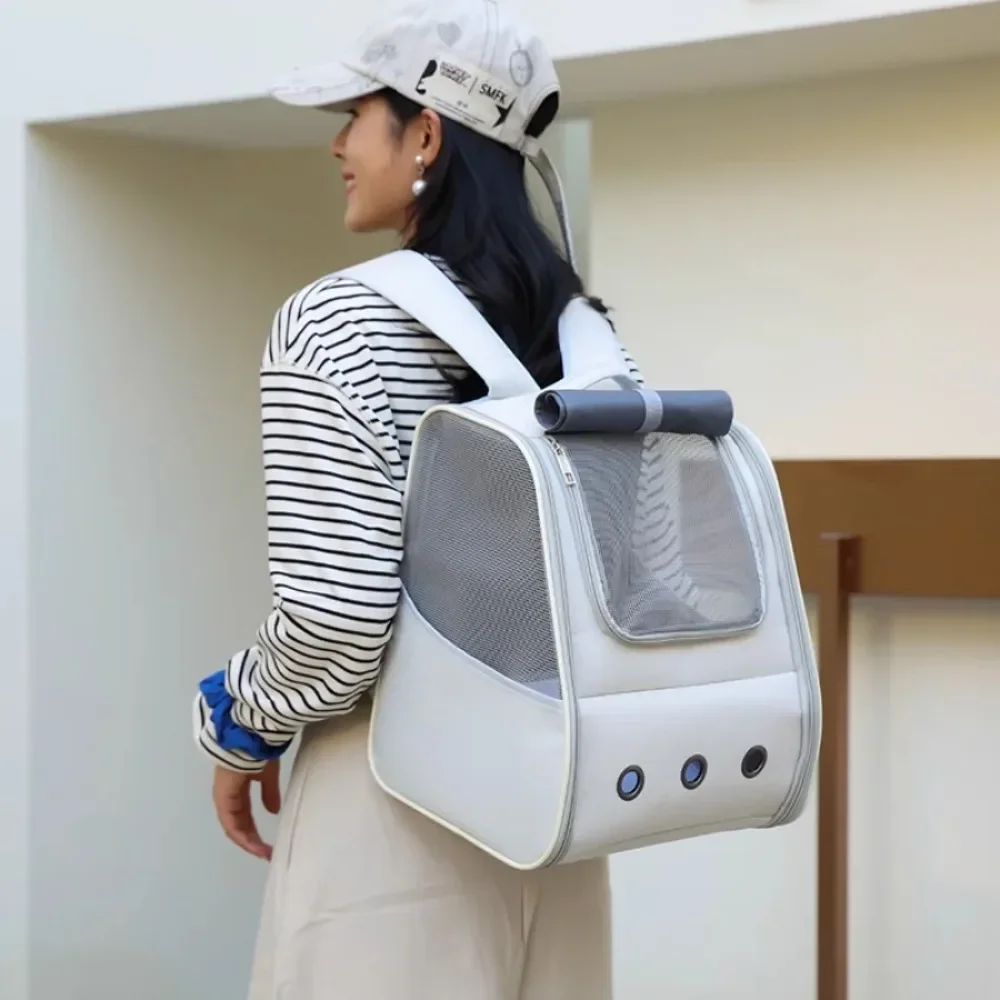 Portable Cat Carry Bag Travel Outdoor Puppy Breathable Pets Cats Backpack Carryinglarge Space Pet Supplies 
Portable Cat Carry Bag Travel Outdoor Puppy Breathable Pets Cats Backpack Carryinglarge Space Pet Supplies