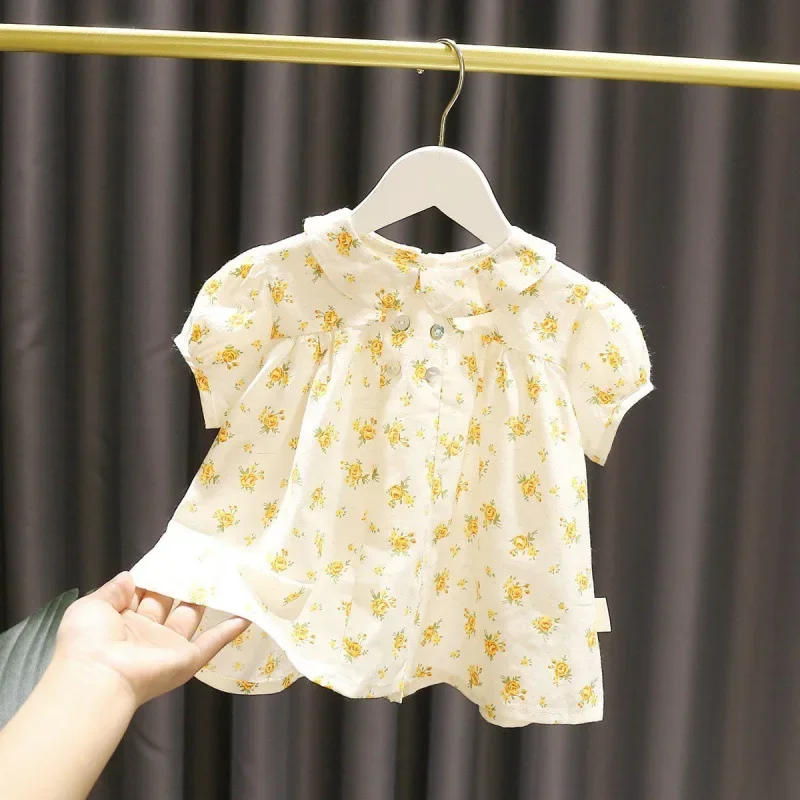 Korean Style New Summer Baby Girls Cute Blouses Floral Printed Cotton Tops Toddlers Children Short Sleeve Shirts
Korean Style New Summer Baby Girls Cute Blouses Floral Printed Cotton Tops Toddlers Children Short Sleeve Shirts