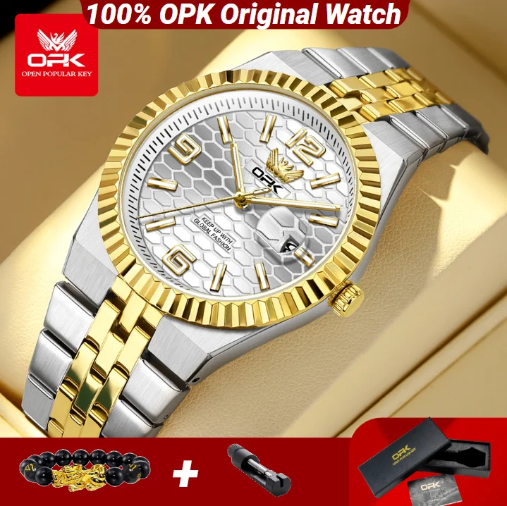 OPK 8186 Деловые мужские часы из нержавеющей стали, водонепроницаемые часы, кварцевые мужские часы с автоматической датой
OPK 8186 Деловые мужские часы из нержавеющей стали, водонепроницаемые часы, кварцевые мужские часы с автоматической датой