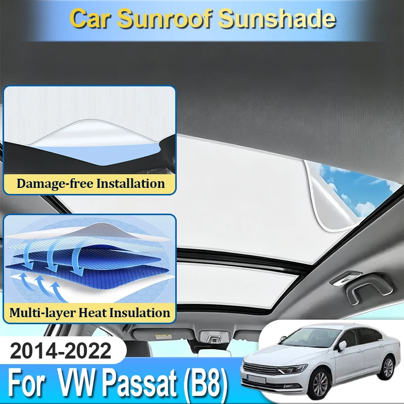 For Volkswagen VW Passat Magotan B8 Accesories 2014~2022 Electrostatic Static Cling Sunroof Sunshade Sun Cover Blocker Car Tools
For Volkswagen VW Passat Magotan B8 Accesories 2014~2022 Electrostatic Static Cling Sunroof Sunshade Sun Cover Blocker Car Tools