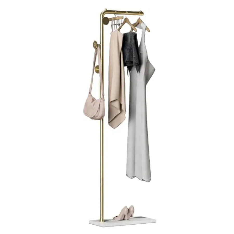 Rack Clothing Rack Freeing with Satin Steel Finish and Natural Stable Marble Base for Coats Hats Scarves Clothes and Handbags b
Rack Clothing Rack Freeing with Satin Steel Finish and Natural Stable Marble Base for Coats Hats Scarves Clothes and Handbags b