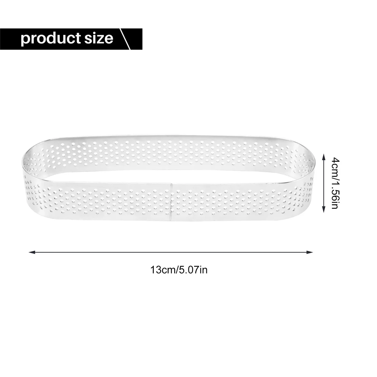 T35C 15Pcs Oval Tartlet Molds Perforated Tart Molds for Baking Stainless Steel Round Form Ring for Tart Mousse Pies Quiche
T35C 15Pcs Oval Tartlet Molds Perforated Tart Molds for Baking Stainless Steel Round Form Ring for Tart Mousse Pies Quiche
