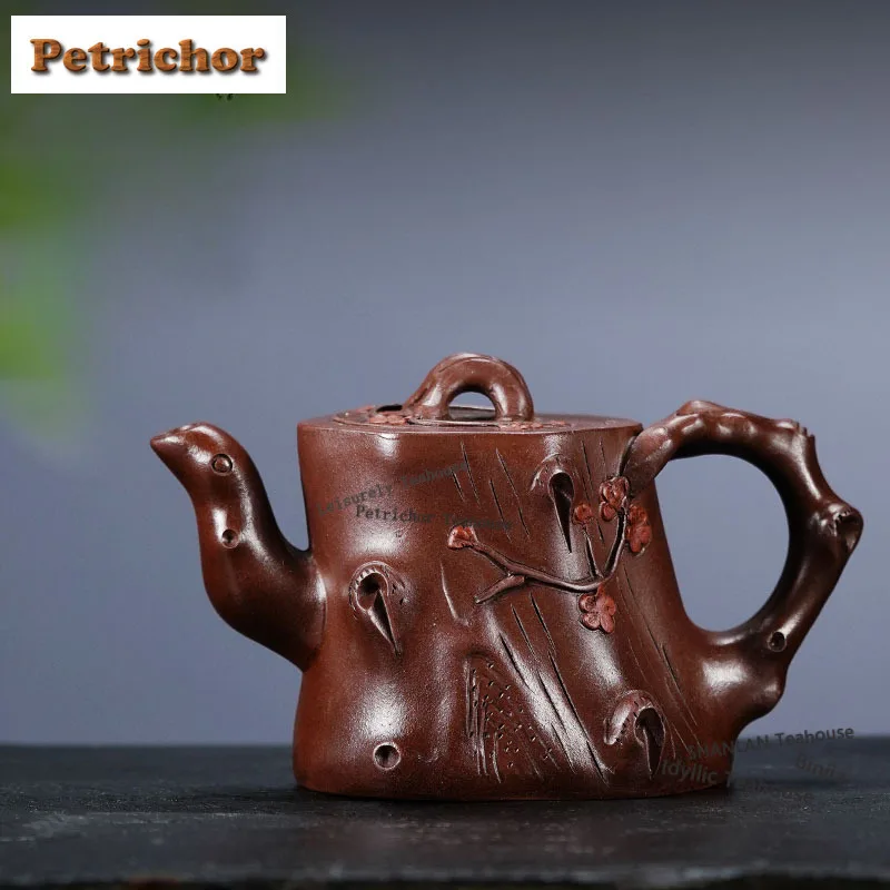 300ml High-end Yixing Purple Clay Teapots Handmade Plum Tree Stumps Pot Raw Ore Purple Mud Kettle Chinese Zisha Teaset Drinkware
300ml High-end Yixing Purple Clay Teapots Handmade Plum Tree Stumps Pot Raw Ore Purple Mud Kettle Chinese Zisha Teaset Drinkware