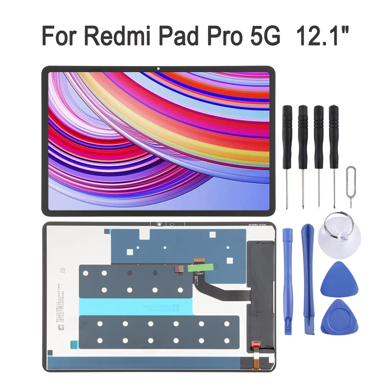 12,1-дюймовый ЖК-экран 120 Гц для планшета Xiaomi Redmi Pad Pro 5G, ЖК-дисплей и дигитайзер сенсорного экрана, запасная часть для ремонта
12,1-дюймовый ЖК-экран 120 Гц для планшета Xiaomi Redmi Pad Pro 5G, ЖК-дисплей и дигитайзер сенсорного экрана, запасная часть для ремонта