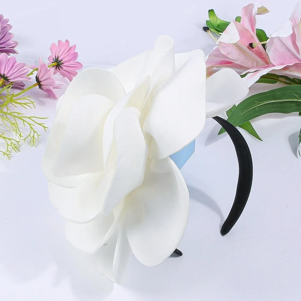 Модные однотонные повязки для волос с большим цветком, элегантные обручи для волос для вечеринок и торжеств
Модные однотонные повязки для волос с большим цветком, элегантные обручи для волос для вечеринок и торжеств