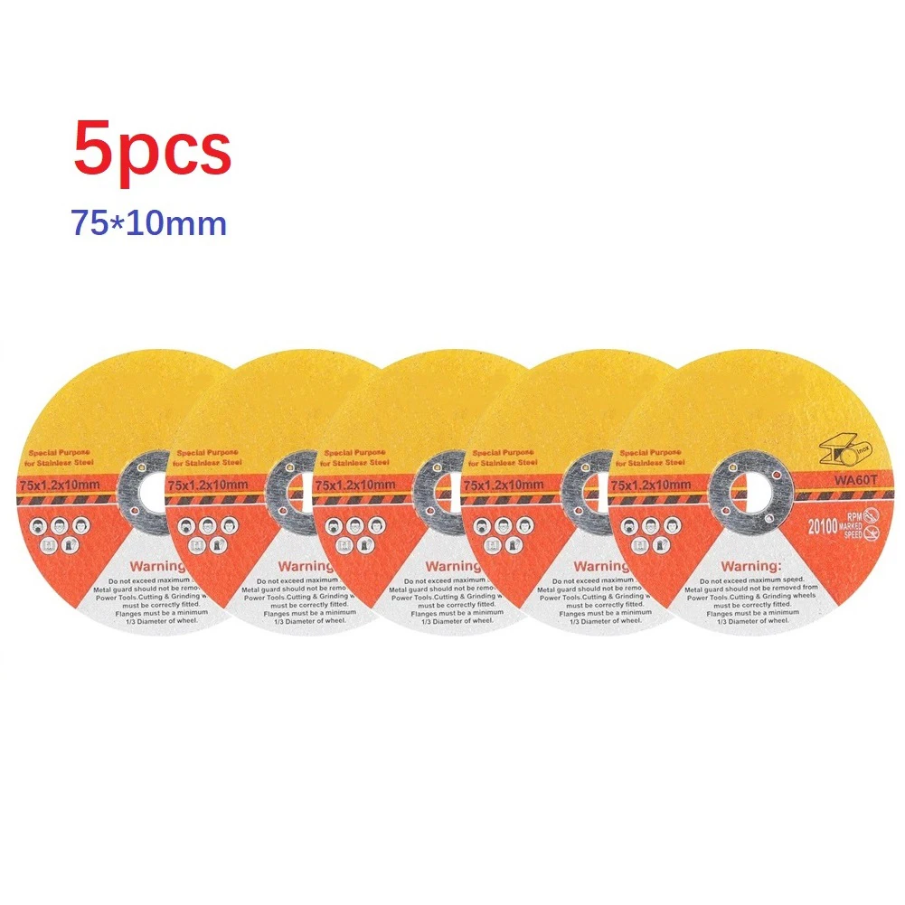 5pcs 75mm Circular Resin Saw Blade Cutting Discs Ultra-thin Double Mesh Cutting Blade For Grinder Machine Power Tool Accessories
5pcs 75mm Circular Resin Saw Blade Cutting Discs Ultra-thin Double Mesh Cutting Blade For Grinder Machine Power Tool Accessories