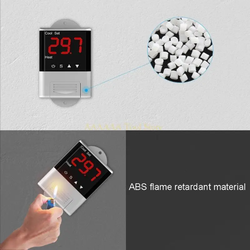 A2BE 110V-230VAC 10A Temperature Controller Heating Cooling Ouput Thermostat with NTC
A2BE 110V-230VAC 10A Temperature Controller Heating Cooling Ouput Thermostat with NTC