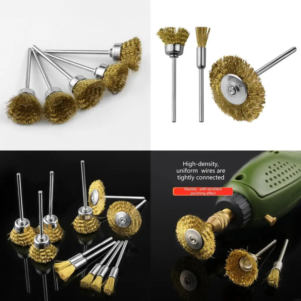 3Pcs Mini Rotating Brushes 2.35mm Shank Coppers Steel for Rusts Removal Metal Polishing
3Pcs Mini Rotating Brushes 2.35mm Shank Coppers Steel for Rusts Removal Metal Polishing