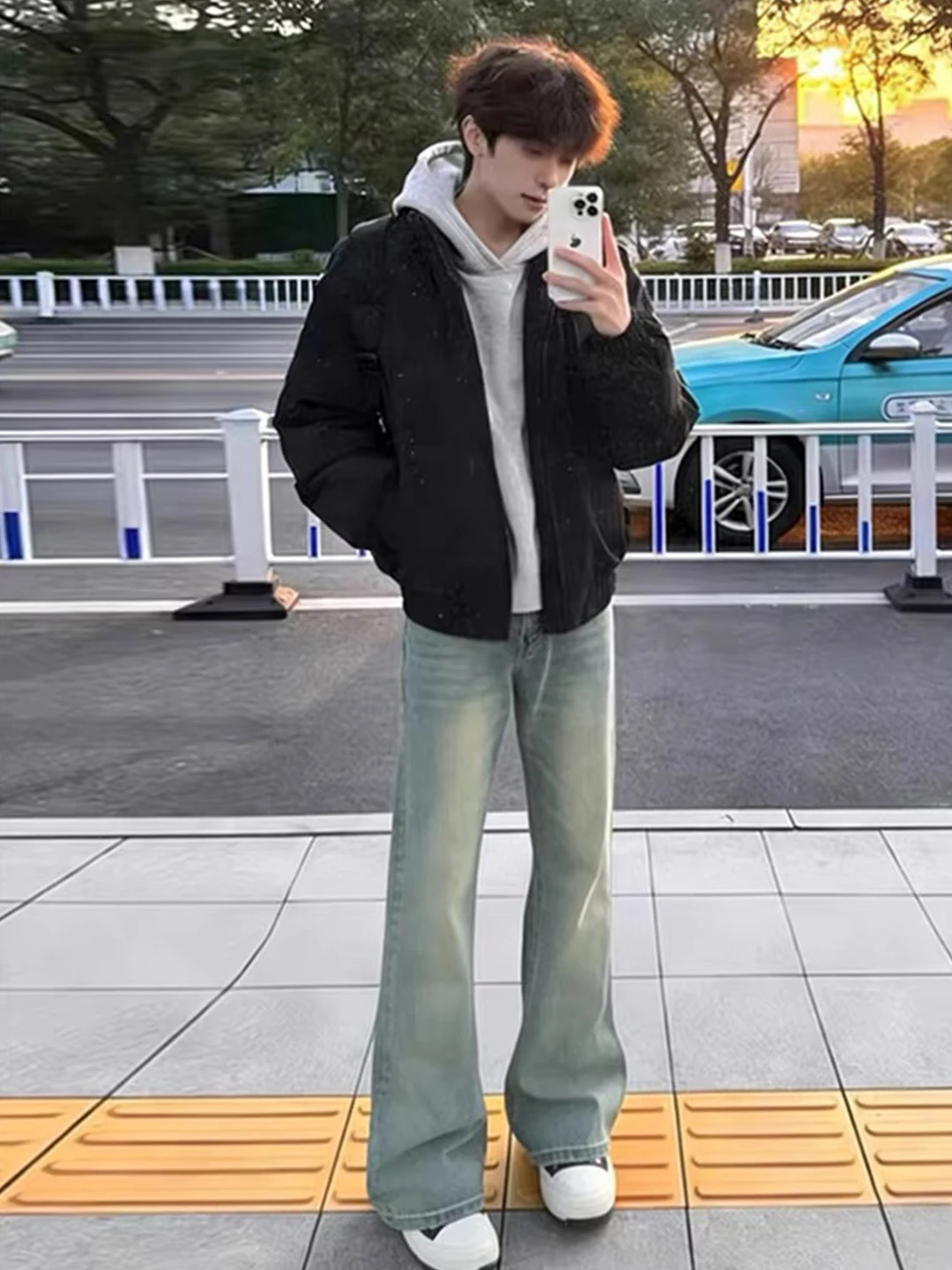 Cleanfit Blue Straight Leg Jeans Men's Spring American High Street Micro Flared Knife Pants Rise Leg Lengthening Pants
Cleanfit Blue Straight Leg Jeans Men's Spring American High Street Micro Flared Knife Pants Rise Leg Lengthening Pants