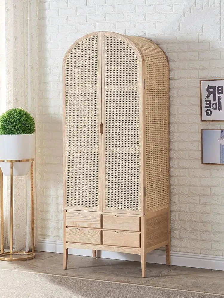 ins simple rattan art cabinet modern simple solid wood frame wardrobe Nordic B & B bedroom
ins simple rattan art cabinet modern simple solid wood frame wardrobe Nordic B & B bedroom