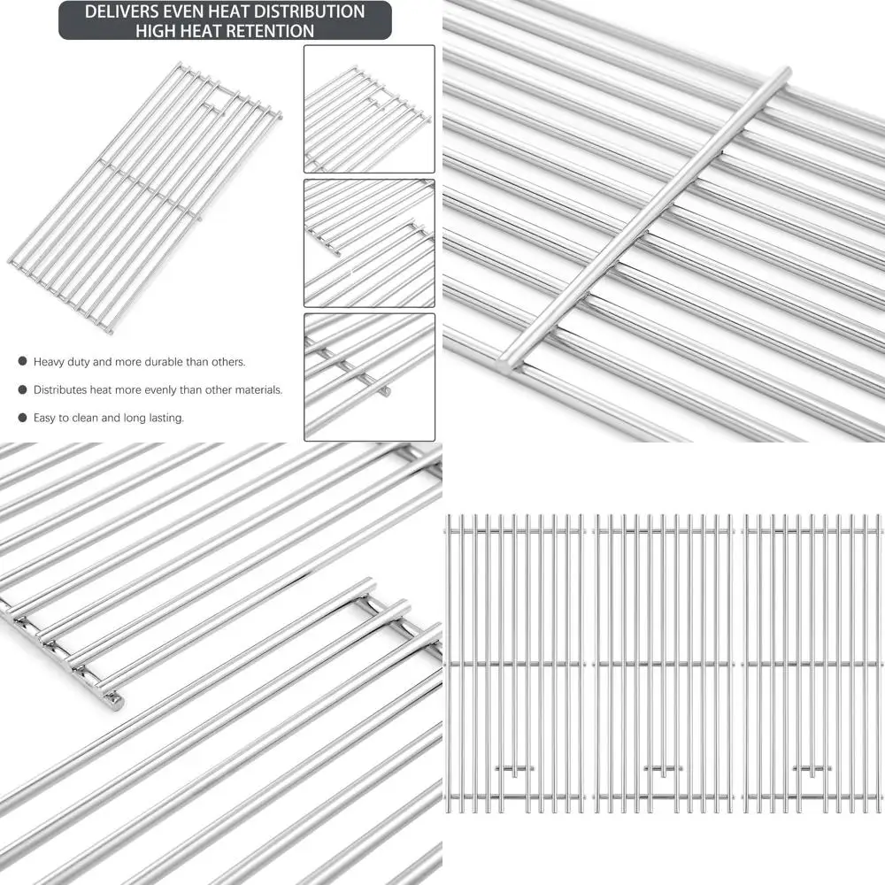 Grill Grates Replacement Set for Perfect Flame 3019L-G, 3-Piece Stainless Steel
Grill Grates Replacement Set for Perfect Flame 3019L-G, 3-Piece Stainless Steel