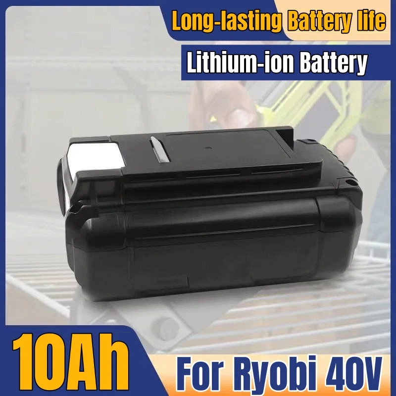 New 40V 10AH High-Power Lithium Battery, For Ryobi RY40200 Tool Battery OP4050 OP4026 , RY40430,Ryobi Lawn Mower
New 40V 10AH High-Power Lithium Battery, For Ryobi RY40200 Tool Battery OP4050 OP4026 , RY40430,Ryobi Lawn Mower