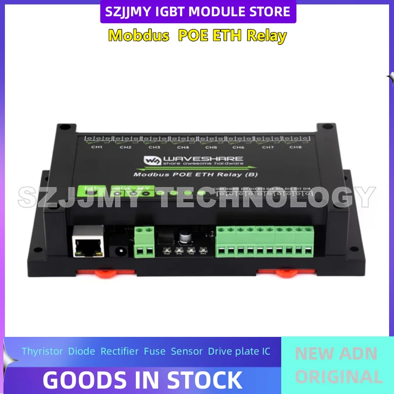 НОВЫЙ ОРИГИНАЛ НА СКЛАДЕ Релейный модуль Ethernet POE промышленного класса 8/30 Modbus RTU Ethernet-связь
НОВЫЙ ОРИГИНАЛ НА СКЛАДЕ Релейный модуль Ethernet POE промышленного класса 8/30 Modbus RTU Ethernet-связь