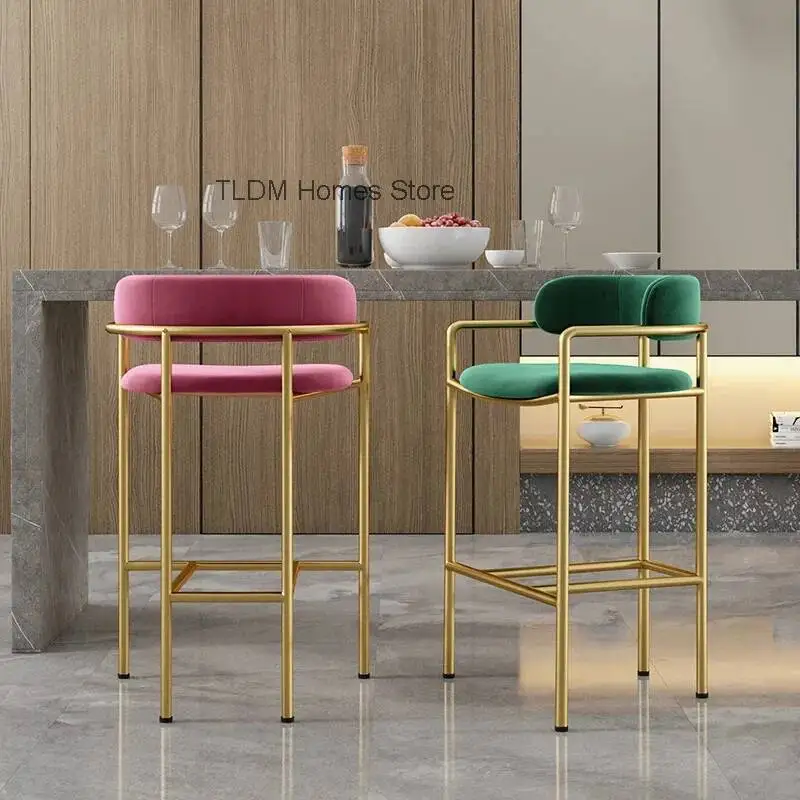 Luxury Designer Bar Stools Gold Metal Bedroom Minimalist High Bar Chairs Comfortable Aesthetic Bancos De Bar Unique Furniture
Luxury Designer Bar Stools Gold Metal Bedroom Minimalist High Bar Chairs Comfortable Aesthetic Bancos De Bar Unique Furniture