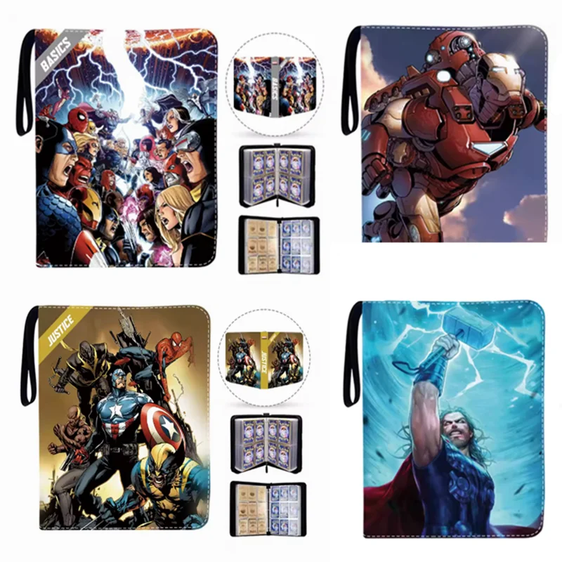 Spider Man Iron Man Thor 400pcs/900pcs Card Album Book Anime Marvel Collection Card Zipper Game Cards Binder Holder kids Gift
Spider Man Iron Man Thor 400pcs/900pcs Card Album Book Anime Marvel Collection Card Zipper Game Cards Binder Holder kids Gift