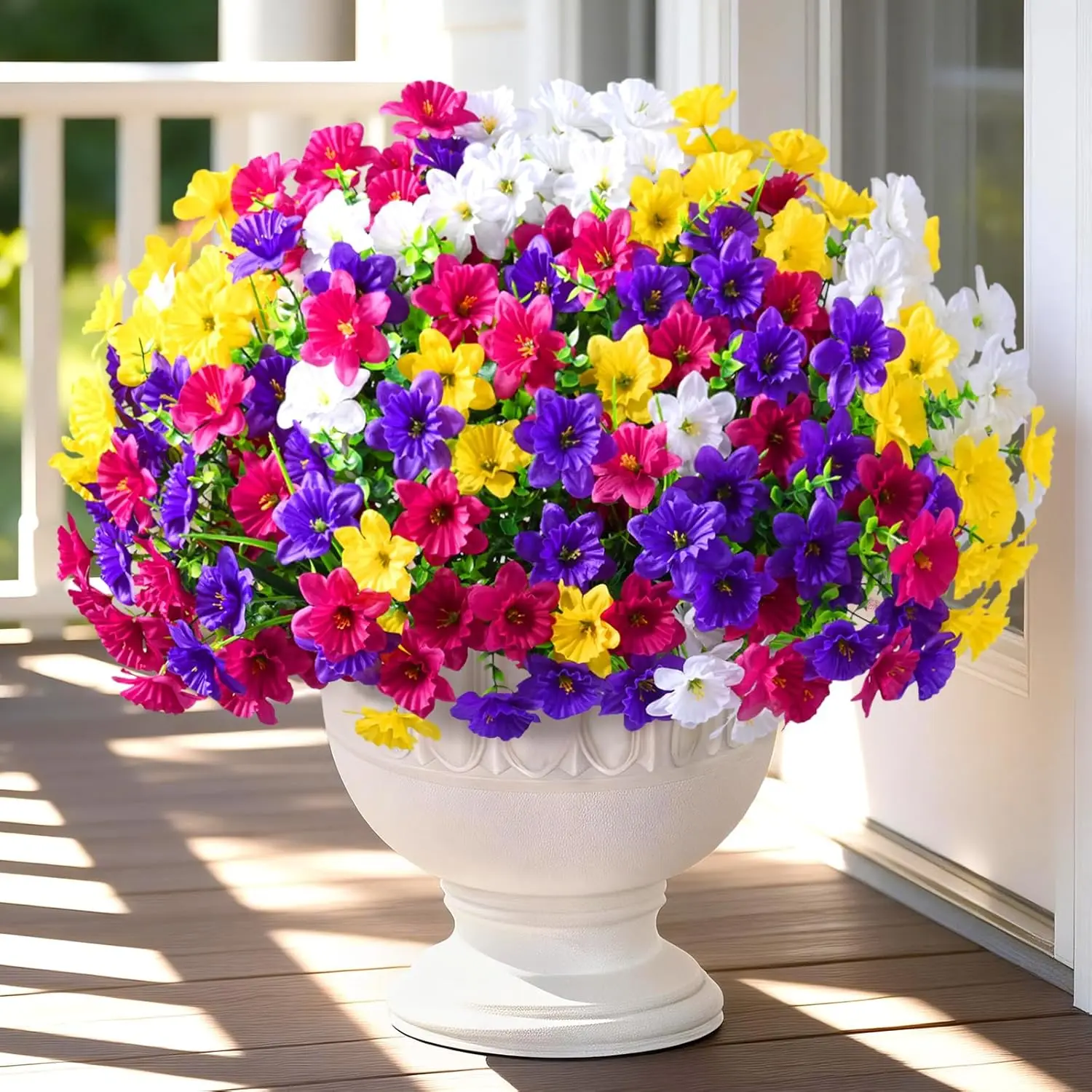 Artificial Flowers for Outdoors, 24 Bundles Realistic Fake Outdoor Flowers, UV Resistant Silk Flower for Outside Look Re
Artificial Flowers for Outdoors, 24 Bundles Realistic Fake Outdoor Flowers, UV Resistant Silk Flower for Outside Look Re