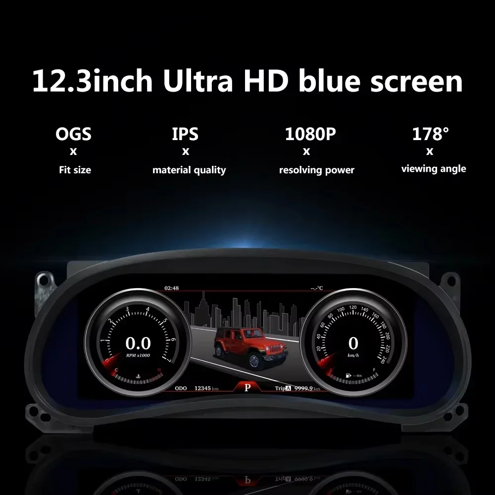Hh New Lcd Car Dashboard Digital Cluster 2011-2018 For Jee Wrangler 12.3 Inch Hd Display Instrument Speedometer Screen Uptodate
Hh New Lcd Car Dashboard Digital Cluster 2011-2018 For Jee Wrangler 12.3 Inch Hd Display Instrument Speedometer Screen Uptodate