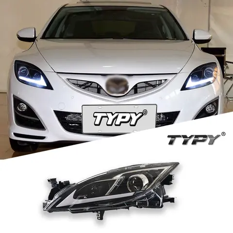 TYPY Car For Mazda 6 Ruiyi Headlight 2009-2016 Upgrade Modified to New DRL Dynamic Turn Signal LED Headlight Auto Accessories