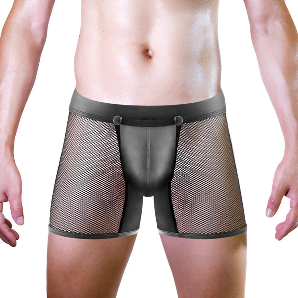 Men's Sexy Lingerie Fishnet Boxer Shorts Ultra-Thin Underwear Sissy U Convex Pouch Panties Mesh Sheer Hollow Trunks Underpants
Men's Sexy Lingerie Fishnet Boxer Shorts Ultra-Thin Underwear Sissy U Convex Pouch Panties Mesh Sheer Hollow Trunks Underpants