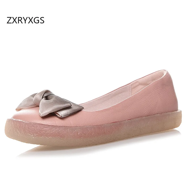 ZXRYXGS 2025 New Spring Round Toe Bow Genuine Leather Shoes Female Flat Shoes Elegant Comfrtable Soft Sole Fashion Casual Shoes
ZXRYXGS 2025 New Spring Round Toe Bow Genuine Leather Shoes Female Flat Shoes Elegant Comfrtable Soft Sole Fashion Casual Shoes