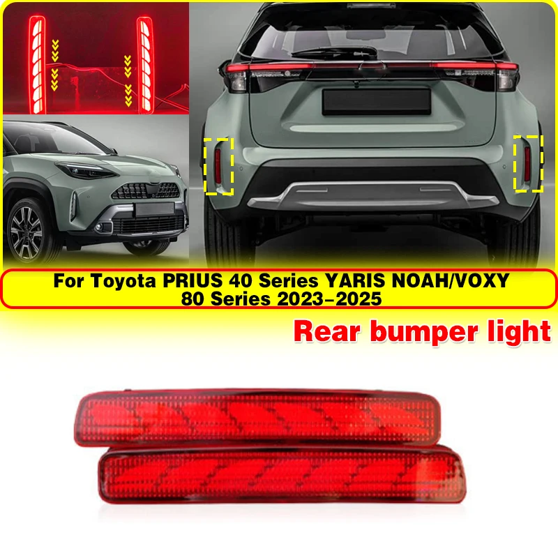 Для Toyota PRIUS 40 Series, YARIS, NOAH/VOXY 80 Series 2023, 2024, 2025: Светодиодный задний бамперный фонарь, модифицированный стоп-сигнал/предупреждающий фонарь
Для Toyota PRIUS 40 Series, YARIS, NOAH/VOXY 80 Series 2023, 2024, 2025: Светодиодный задний бамперный фонарь, модифицированный стоп-сигнал/предупреждающий фонарь