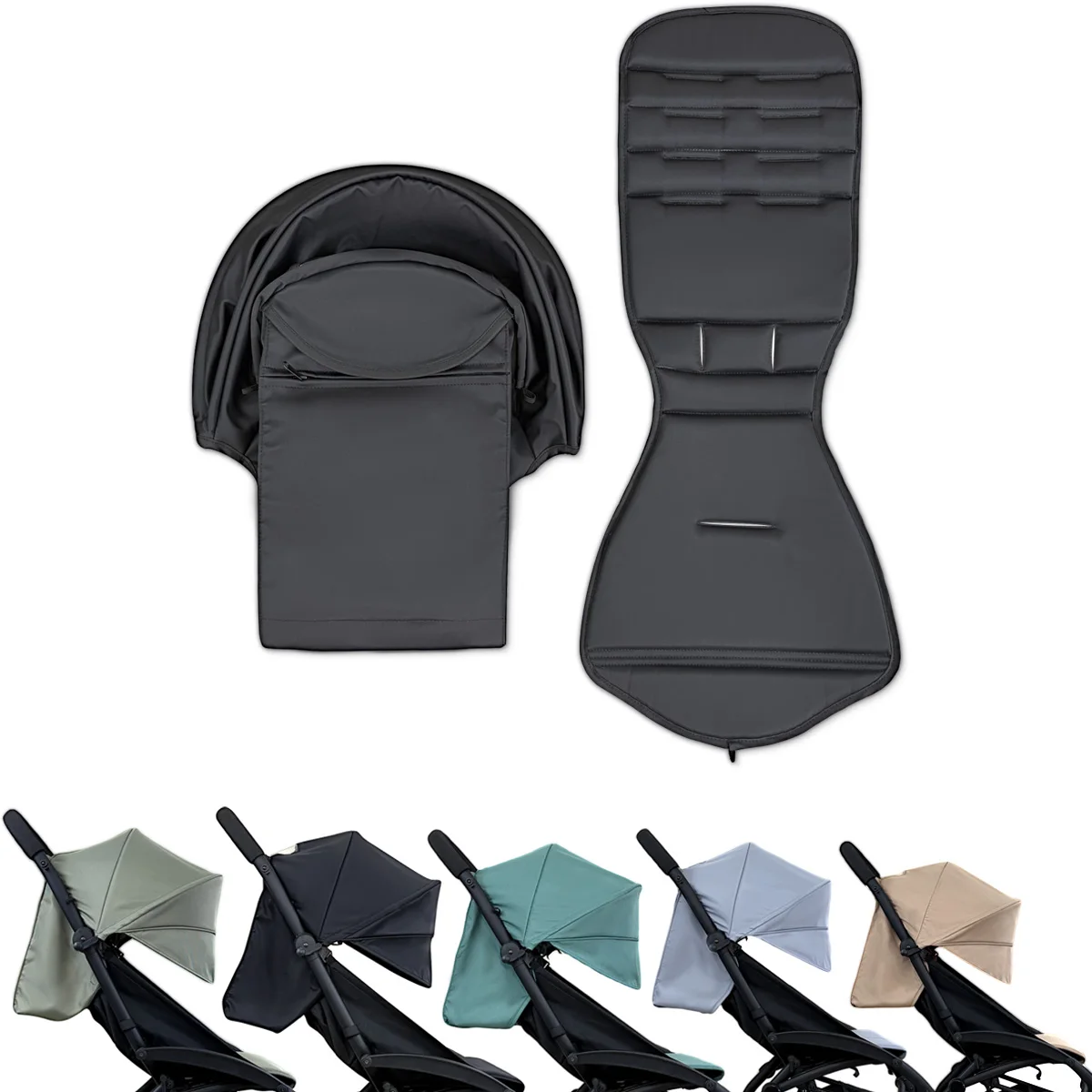 175 Degrees Stroller Hood Cushion Compatible With Babyzen YOYO2 Stroller Accessories Pram Cushion Pad Sun Shade Cushion Seat
175 Degrees Stroller Hood Cushion Compatible With Babyzen YOYO2 Stroller Accessories Pram Cushion Pad Sun Shade Cushion Seat