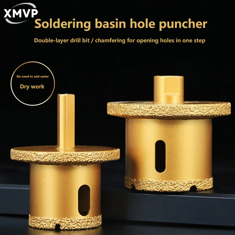 Diamond double-layer sink opening tool for stone marble bathroom pipes and sinks - hole drilling bit for floor drains - ultimate
Diamond double-layer sink opening tool for stone marble bathroom pipes and sinks - hole drilling bit for floor drains - ultimate