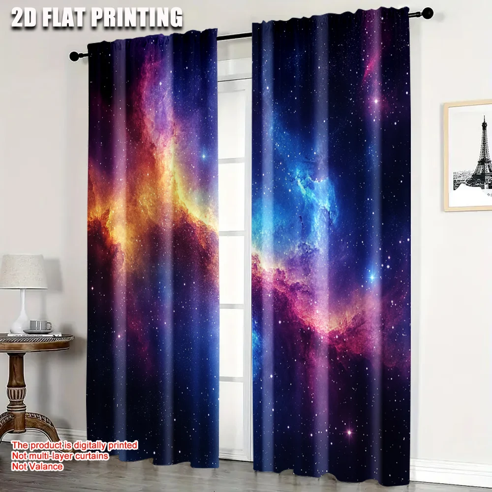 2pcs, Curtain Popular 2D print Space Starry Sky Stars Universe Versatile 100% Polyester (without rod) Stuff Clearance Ldeal for
2pcs, Curtain Popular 2D print Space Starry Sky Stars Universe Versatile 100% Polyester (without rod) Stuff Clearance Ldeal for