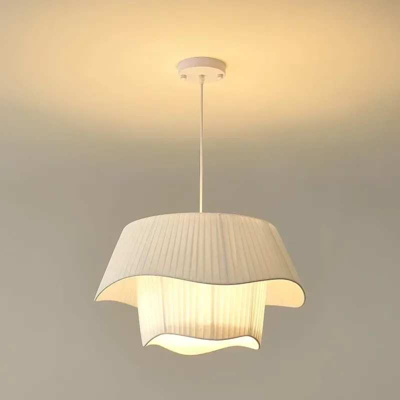 Creamy Style Suspend Lamp Modern E27 Chandelier Nordic Bedroom Pendant Lights Minimalism White Hanging Lamp Fabric Led Fixtures
Creamy Style Suspend Lamp Modern E27 Chandelier Nordic Bedroom Pendant Lights Minimalism White Hanging Lamp Fabric Led Fixtures