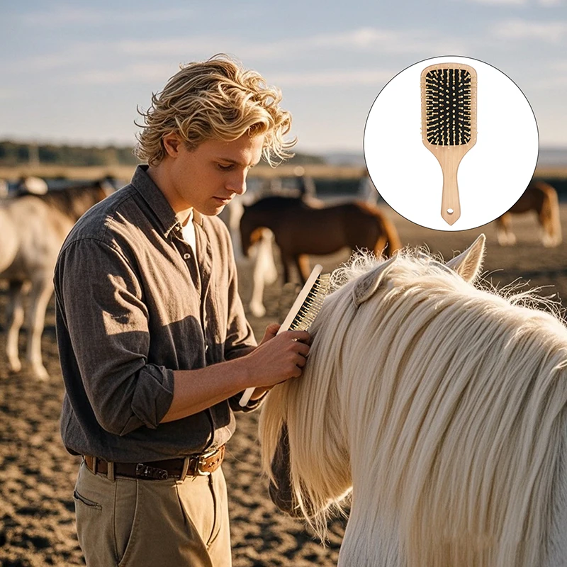 1 Pcs Portable Special Brush For Brushing Horsehair And Horse Tail Designed For Horse Tack Care And Easy To Use For Grooming
1 Pcs Portable Special Brush For Brushing Horsehair And Horse Tail Designed For Horse Tack Care And Easy To Use For Grooming