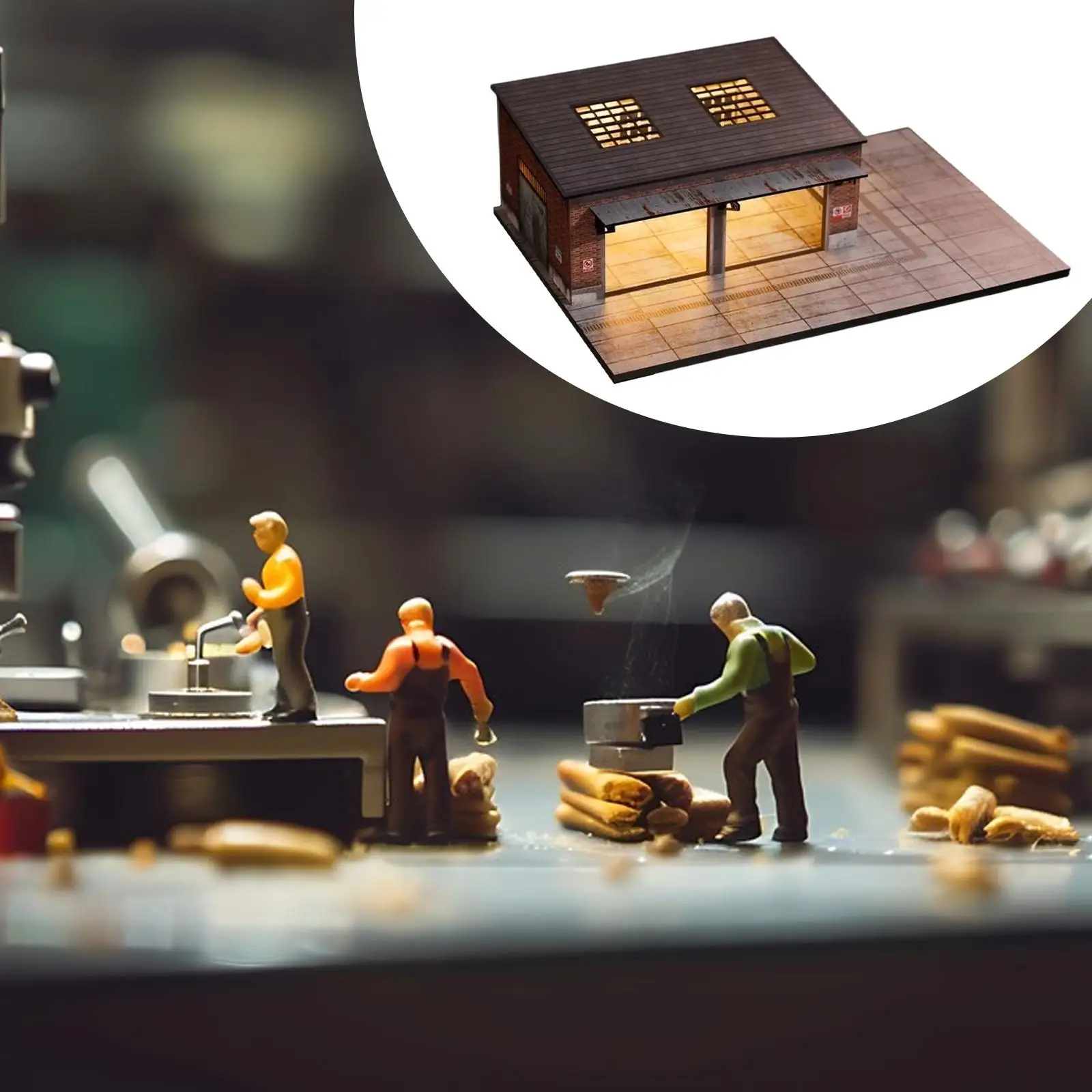 Модель складской сцены 1:64, коллекционный декор, легко собираемый фон, миниатюрное промышленное здание в масштабе 1:64
Модель складской сцены 1:64, коллекционный декор, легко собираемый фон, миниатюрное промышленное здание в масштабе 1:64
