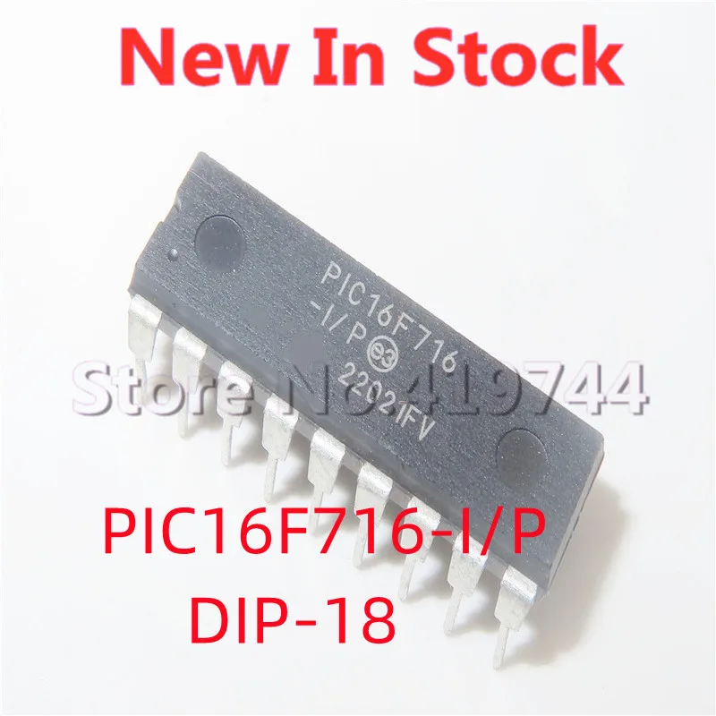 5PCS/LOT 100% Quality PIC16F716-I/P PIC16F716 DIP-18 8-bit flash microcontroller chip In Stock New Original
5PCS/LOT 100% Quality PIC16F716-I/P PIC16F716 DIP-18 8-bit flash microcontroller chip In Stock New Original