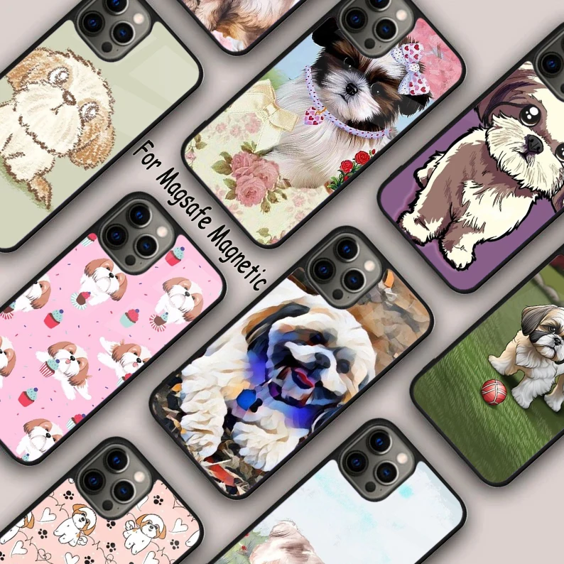 Магнитный чехол для телефона с рисунком собаки Ши-тцу для APPLE iPhone 17 Air 16 14 13 12 Pro Max 15 Plus с беспроводной зарядкой и чехлом MagSafe
Магнитный чехол для телефона с рисунком собаки Ши-тцу для APPLE iPhone 17 Air 16 14 13 12 Pro Max 15 Plus с беспроводной зарядкой и чехлом MagSafe