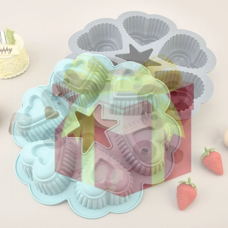 1pc Silicone Heart-Shaped Cake Mold - Food-Grade Non-Stick Baking Tray For DIY Chocolates, Cakes, Valentine'S Day & Home Baking
1pc Silicone Heart-Shaped Cake Mold - Food-Grade Non-Stick Baking Tray For DIY Chocolates, Cakes, Valentine'S Day & Home Baking