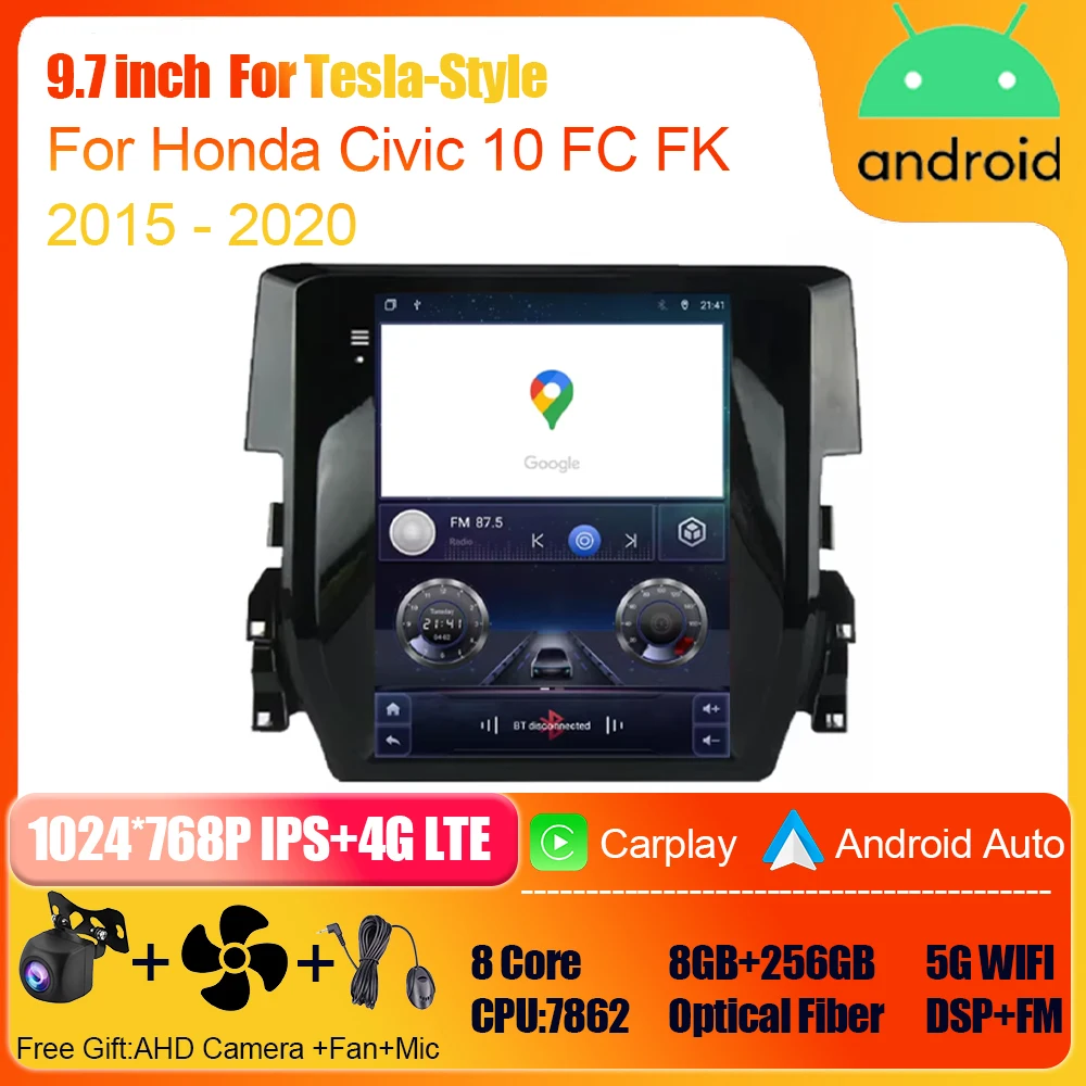 4G видеоплеер Android авто для Honda Civic 10 FC FK 2015 - 2020 автомобильное радио GPS навигация Мультимедиа Стерео Carplay No 2din DVD
4G видеоплеер Android авто для Honda Civic 10 FC FK 2015 - 2020 автомобильное радио GPS навигация Мультимедиа Стерео Carplay No 2din DVD