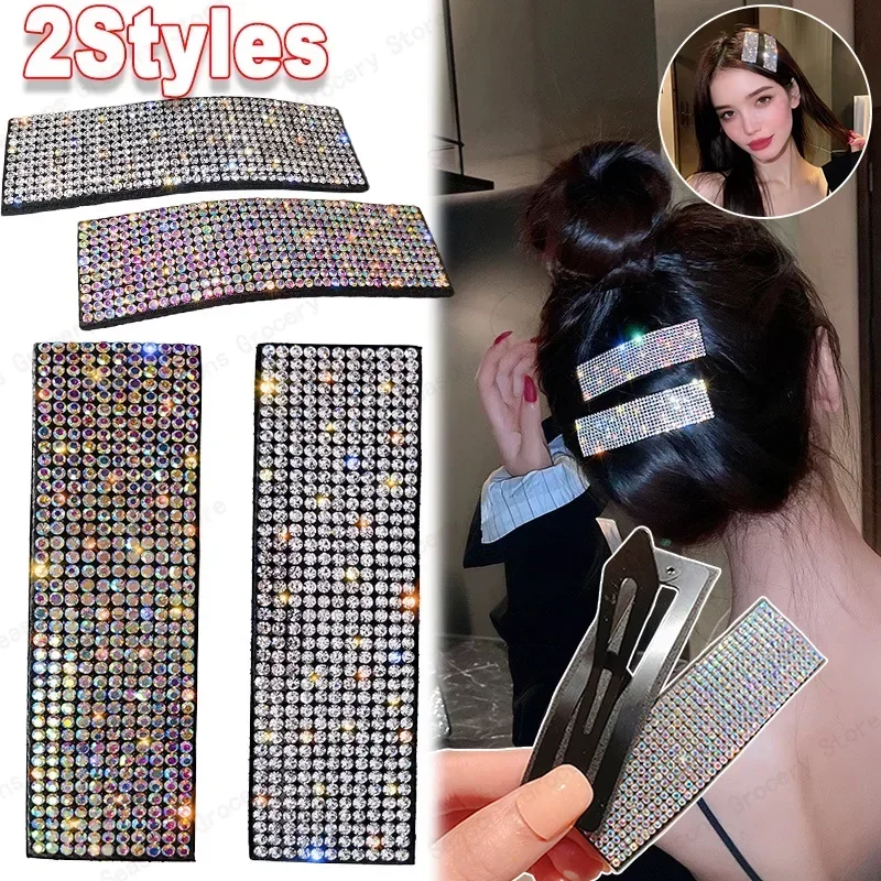 Korean Rhinestone Hair Clips Trendy Geometric Shiny Alloy Hair Accessories for Women Bangs Side Clips Maquillajes Para Mujer
Korean Rhinestone Hair Clips Trendy Geometric Shiny Alloy Hair Accessories for Women Bangs Side Clips Maquillajes Para Mujer