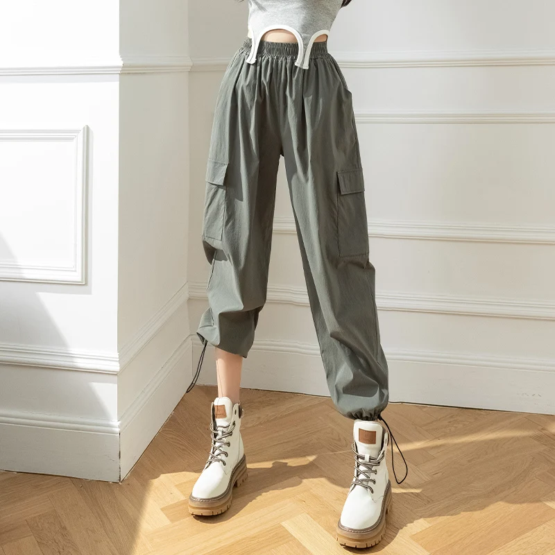 Slim Fit Ice Silk Quick Dry Jazz Dance Pants Women's Summer Thin High Waist Sporty Workwear Trousers Korean Style Commute
Slim Fit Ice Silk Quick Dry Jazz Dance Pants Women's Summer Thin High Waist Sporty Workwear Trousers Korean Style Commute