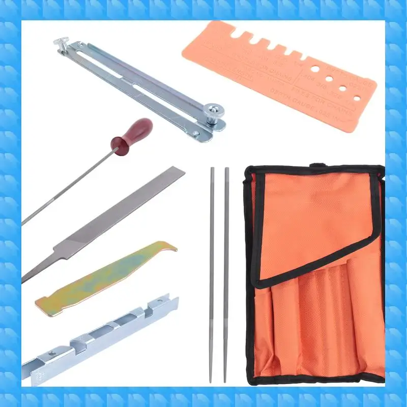 ETRT 10Pcs Chainsaw Sharpener File Kit,Wood Handle,Files,Depth Gauge,Round Files,Filing Guide For Sharpening Chain Saw Blades
ETRT 10Pcs Chainsaw Sharpener File Kit,Wood Handle,Files,Depth Gauge,Round Files,Filing Guide For Sharpening Chain Saw Blades