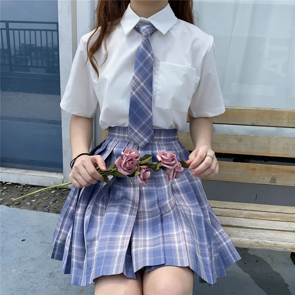 Women's Full Set JK Uniform Long Sleeve Summer School Style Skirt Short Sleeve Japanese Style Fashionable Ensemble
Women's Full Set JK Uniform Long Sleeve Summer School Style Skirt Short Sleeve Japanese Style Fashionable Ensemble