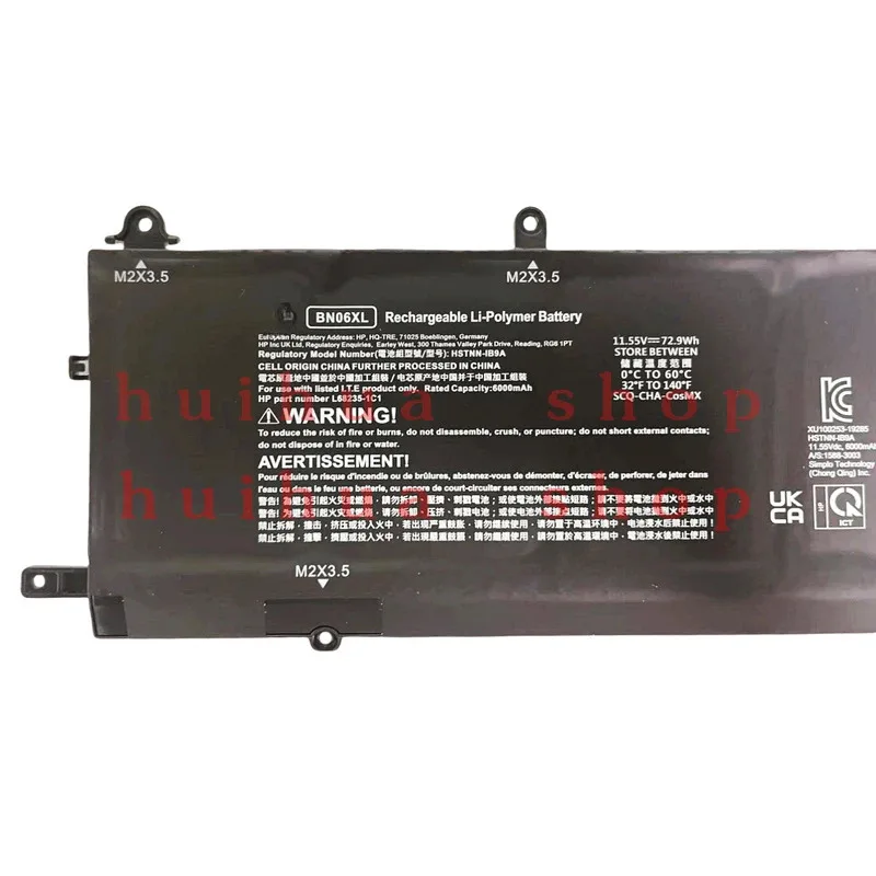 Genuine BN06XL 72.9Wh Battery for HP Spectre X360 15-EB HSTNN-IB9A L68299-005 JM
Genuine BN06XL 72.9Wh Battery for HP Spectre X360 15-EB HSTNN-IB9A L68299-005 JM
