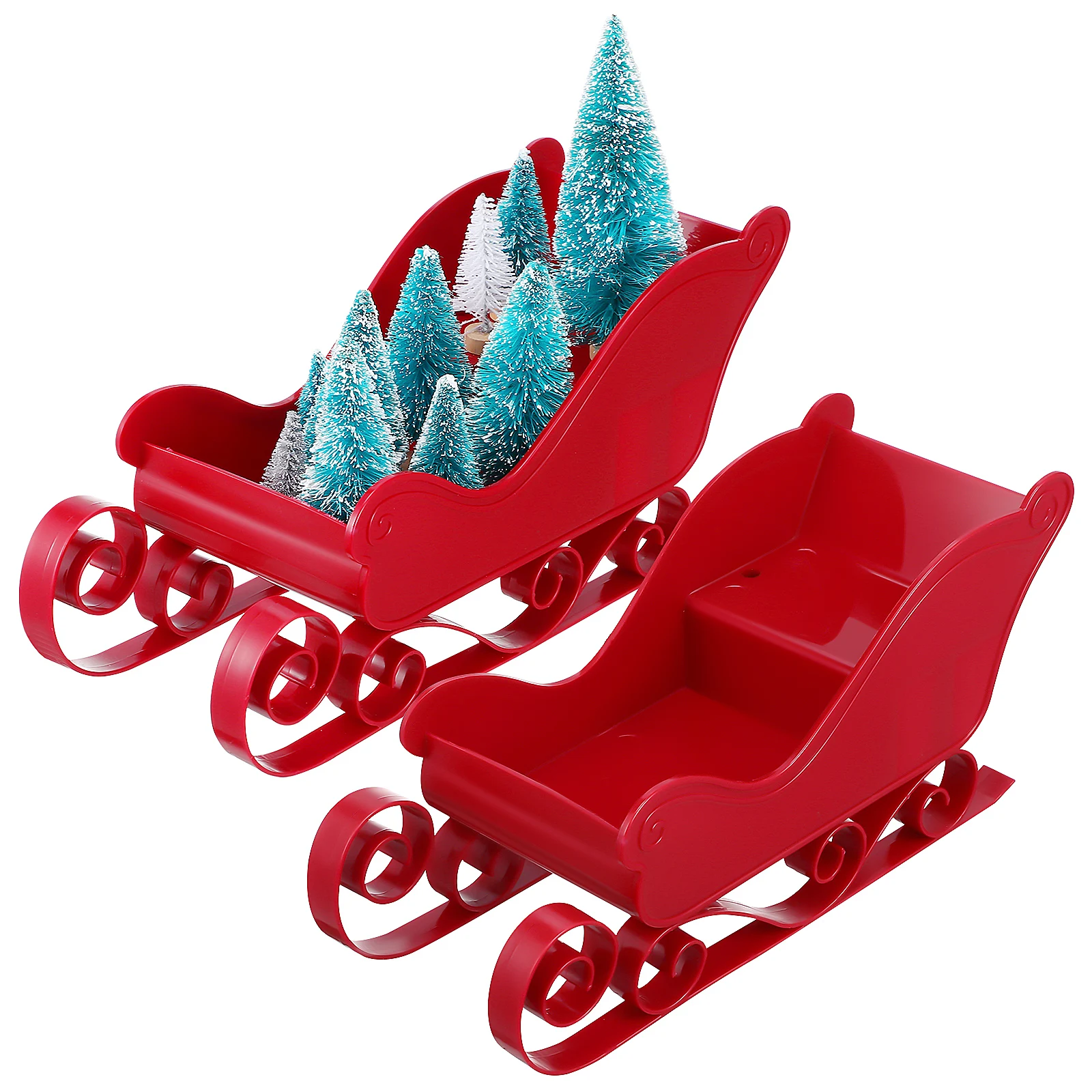 2 pcs Red Christmas Sleigh Decoration Plastic Sled Ornament for Tree Party DIY Craft Storage Use Xmas Home Office
2 pcs Red Christmas Sleigh Decoration Plastic Sled Ornament for Tree Party DIY Craft Storage Use Xmas Home Office